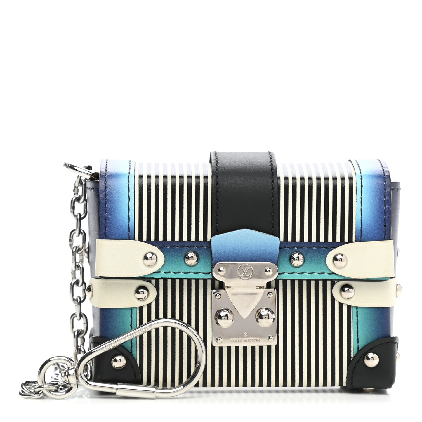 Calfskin Printed Essential Trunk Blue