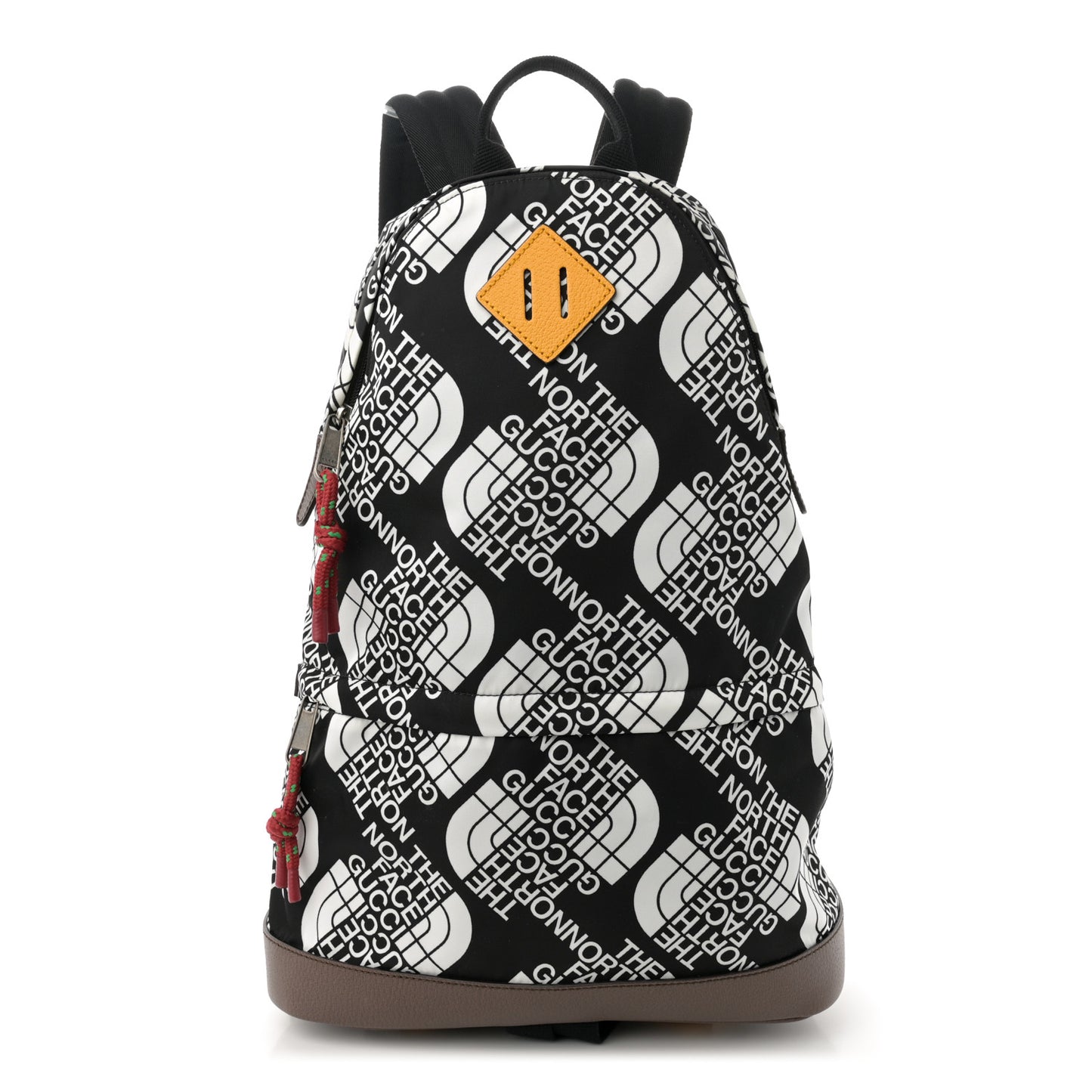 X THE NORTH FACE Econyl Nylon Medium Backpack Black Ivory New Acero Crop
