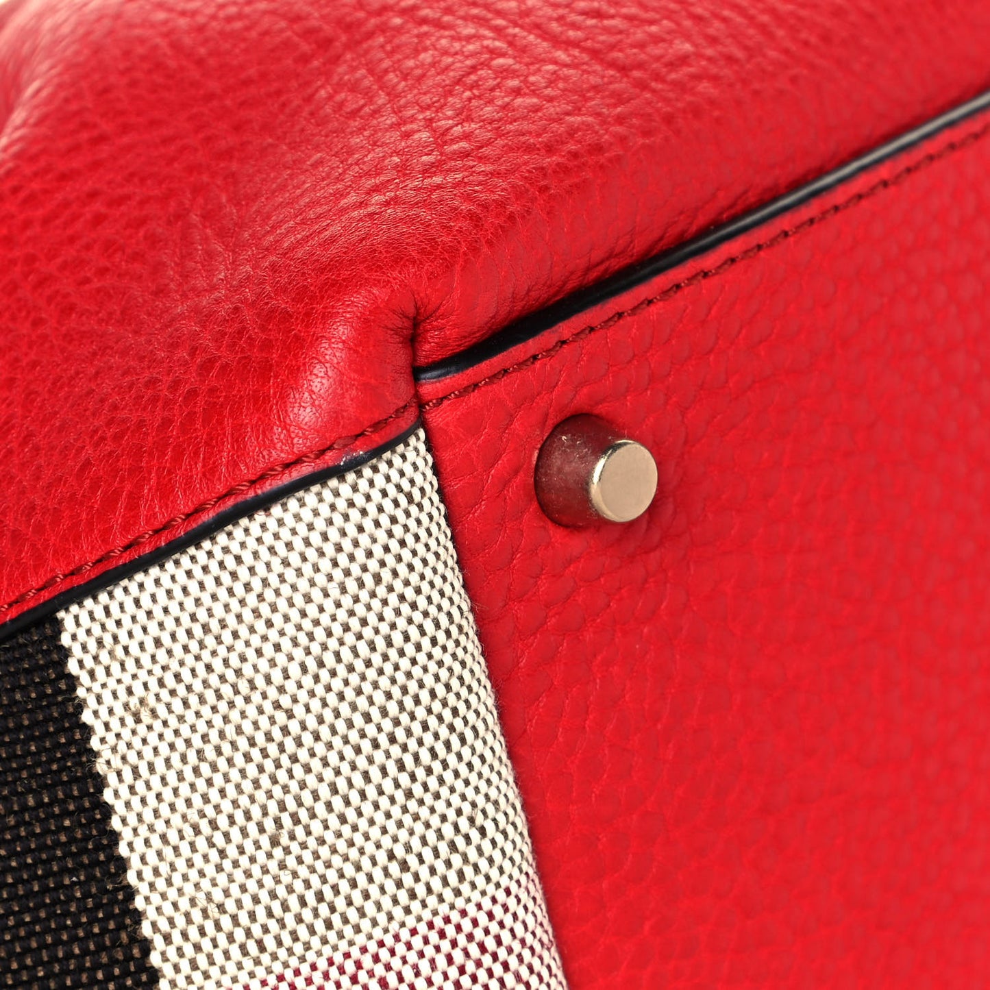 Grainy Calfskin House Check Small Maidstone Red