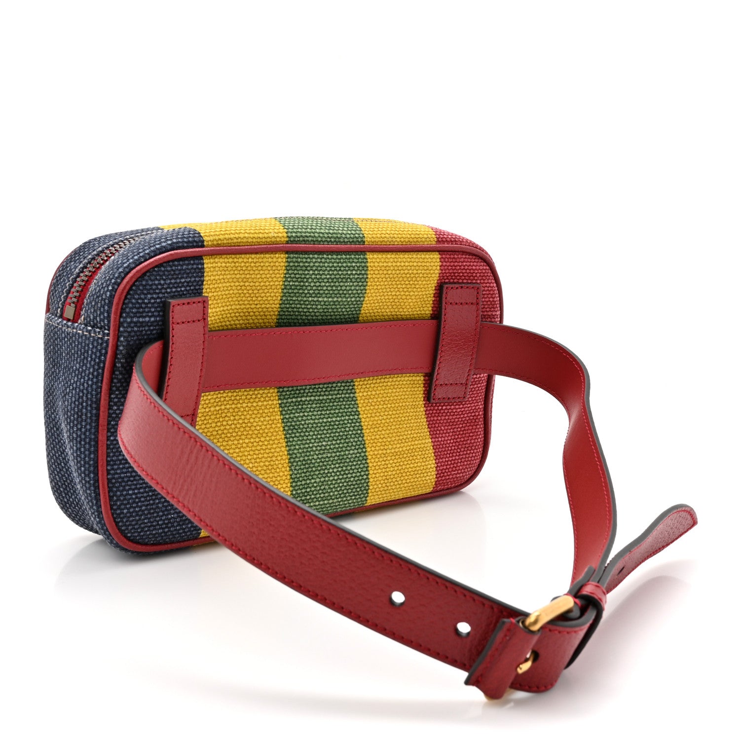 Gucci Canvas Marley Stripe Script Logo Gucci 100 Belt Bag 80 32 Multicolor 3 of 10