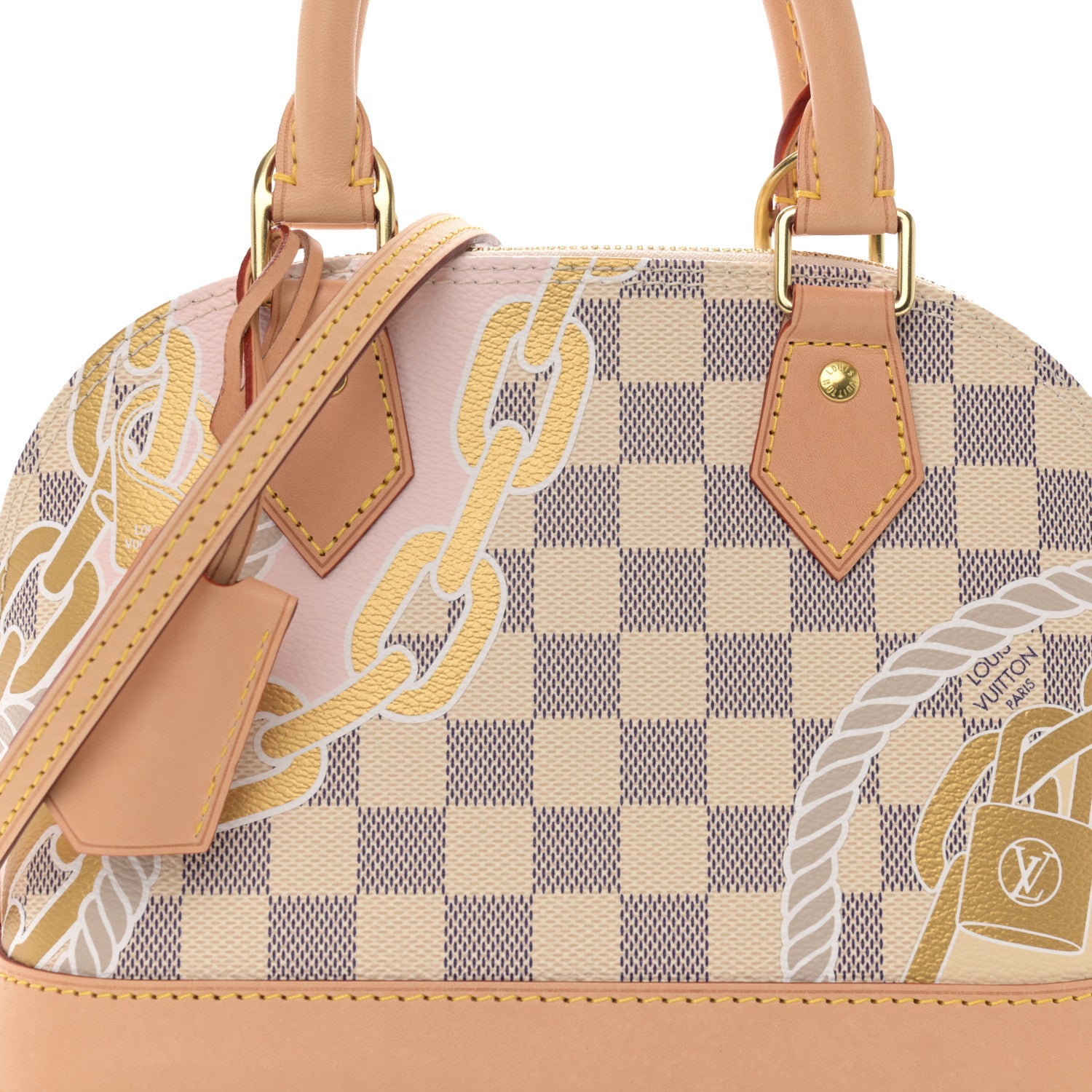 Louis Vuitton Damier Azur Nautical Alma BB 8 of 13