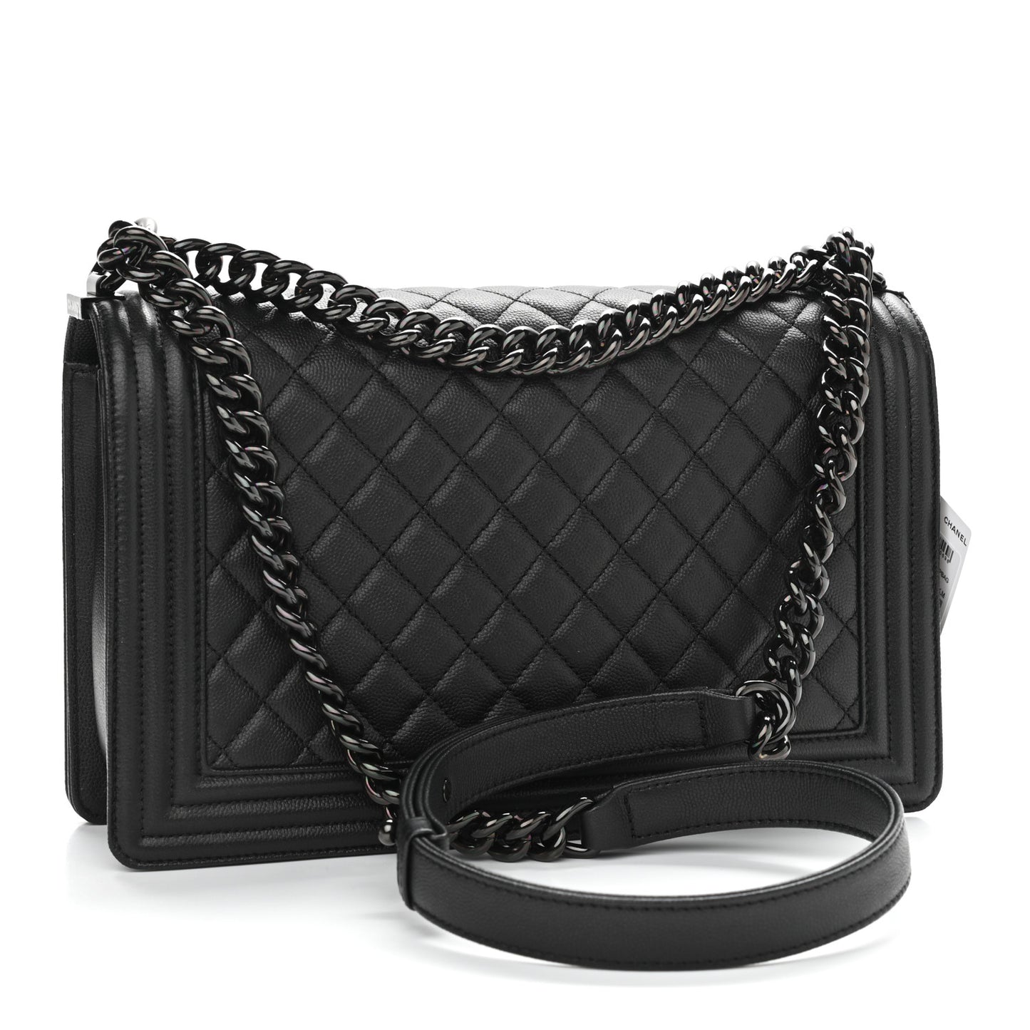 Caviar Quilted New Medium Boy Flap So Black