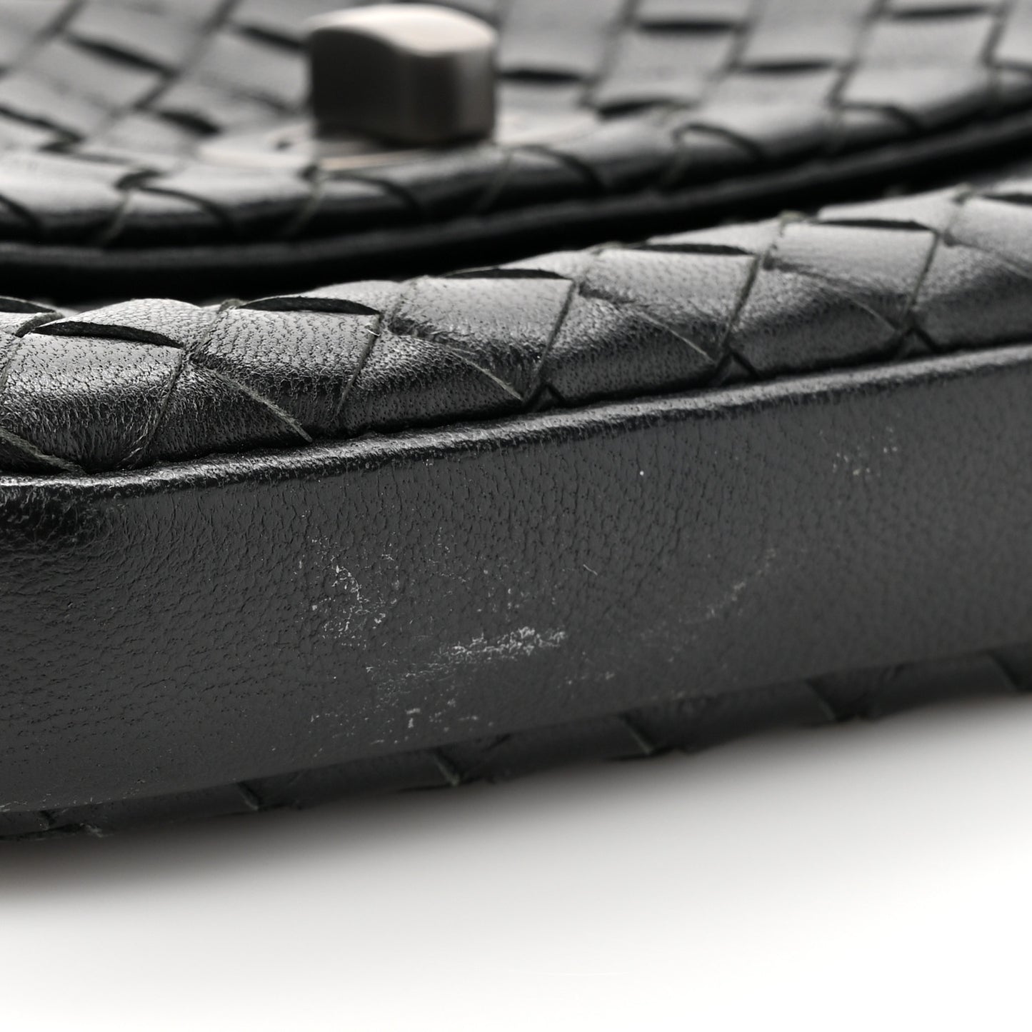 Nappa Intrecciato Turnlock Coin Pouch Black