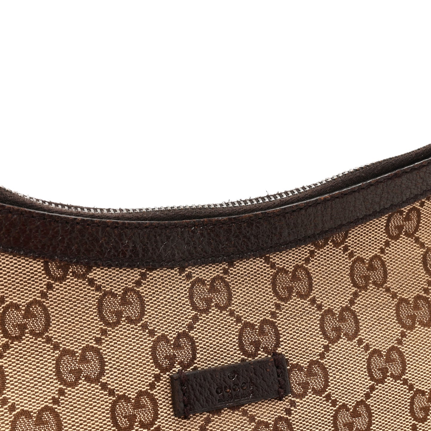 Monogram Medium Half Moon Hobo Dark Brown