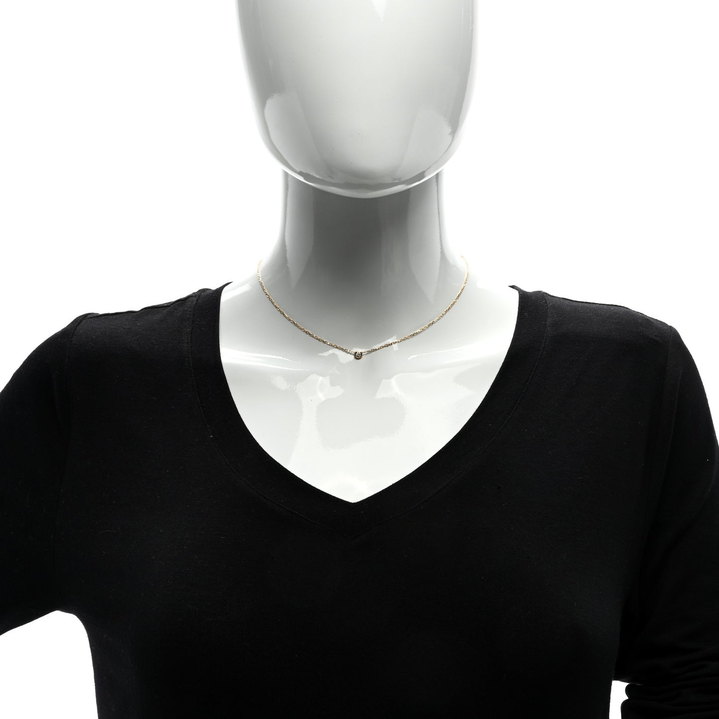18K Yellow Gold Diamond SM D'Amour Pendant Necklace