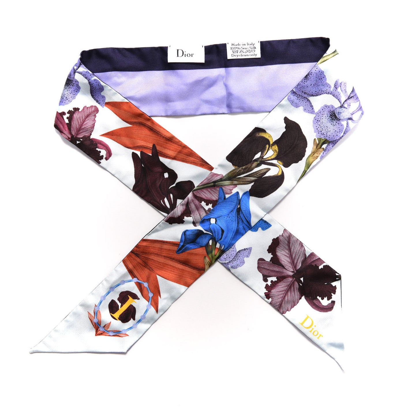 Silk ABCDior I Mitzah Scarf Blue