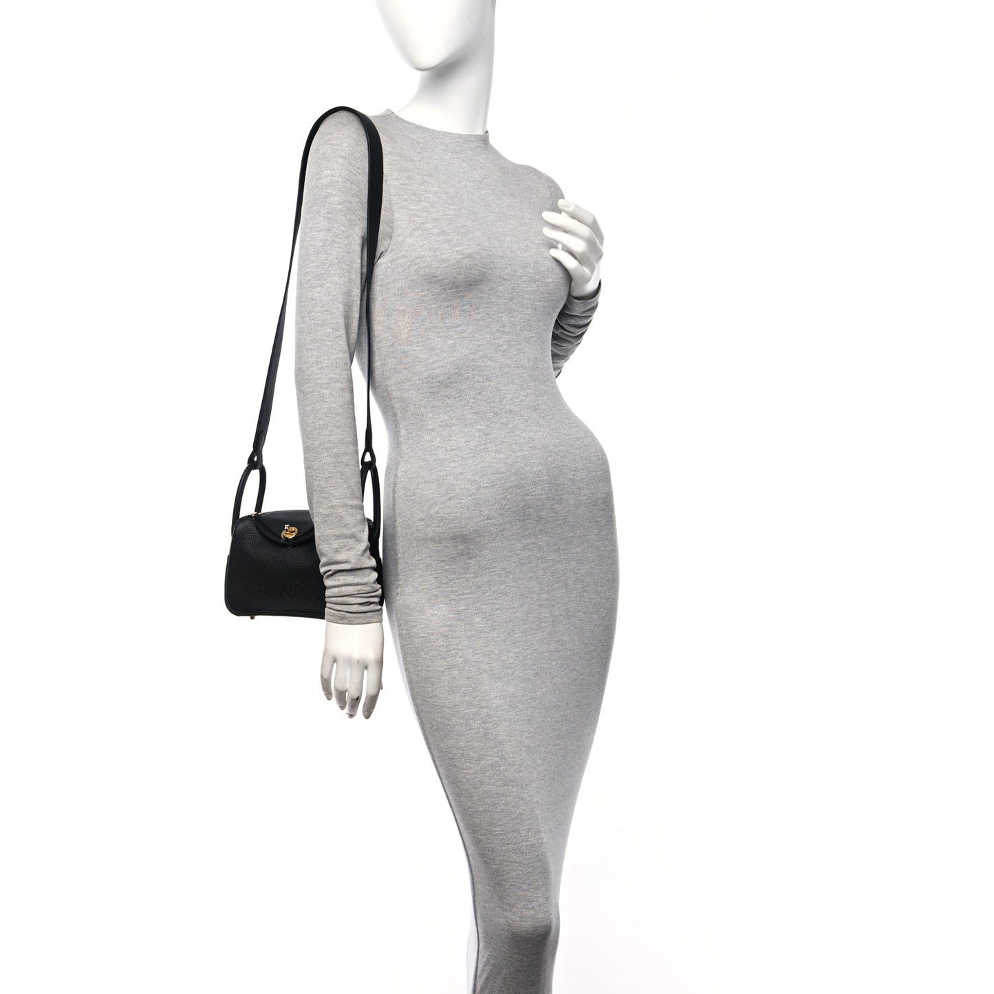 Taurillon Clemence Mini Lindy 20 Black