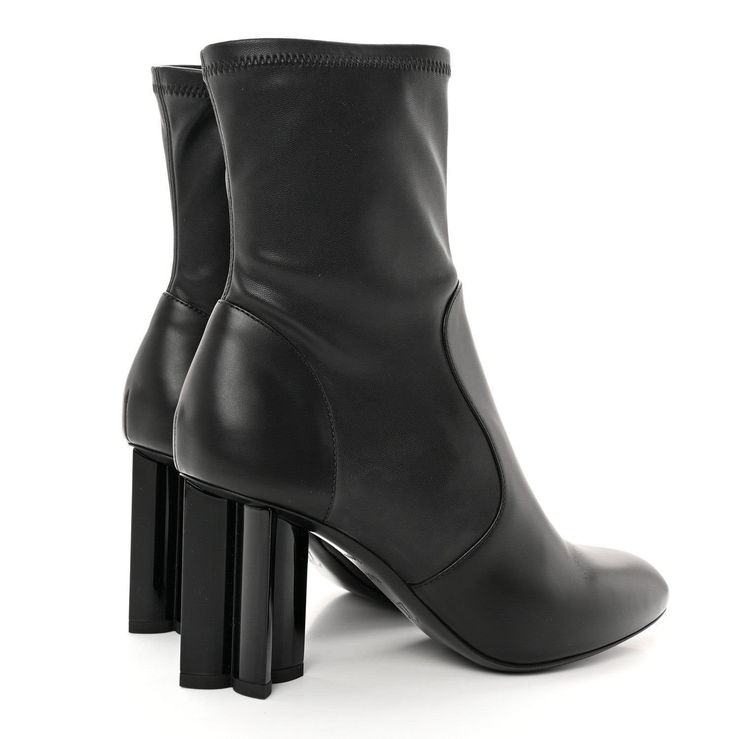 Louis Vuitton Calfskin Uniformes Silhouette Ankle Boots 37.5 Black 4 of 9