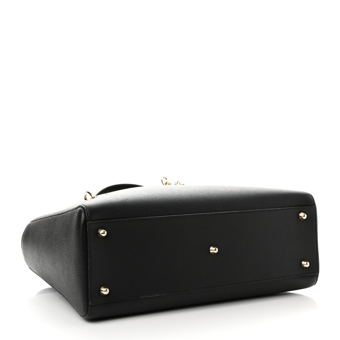 Grained Calfskin Large Lady Dior Black