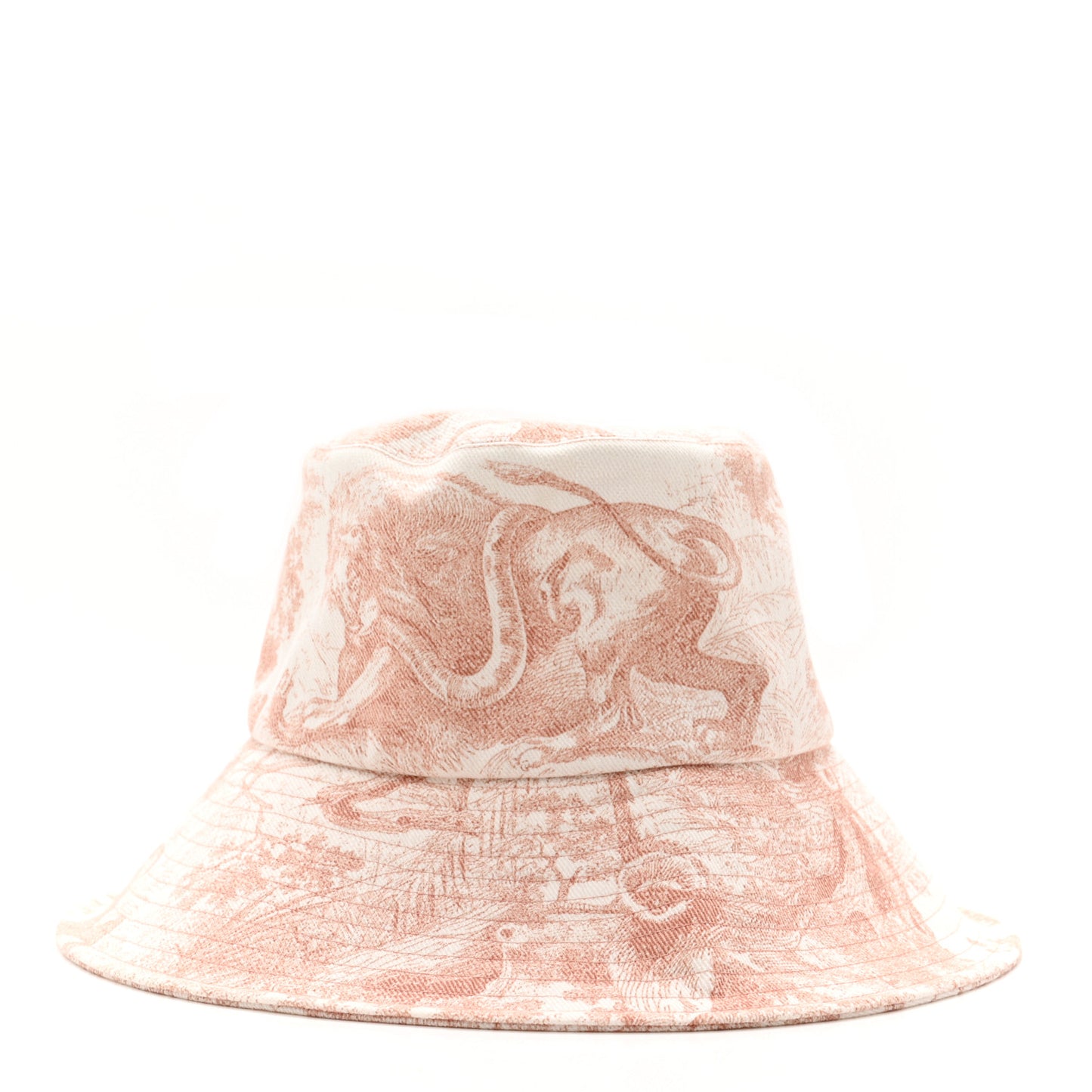Cotton Dioriviera Toile De Jouy Bob Brim Bucket Hat 57 Rose