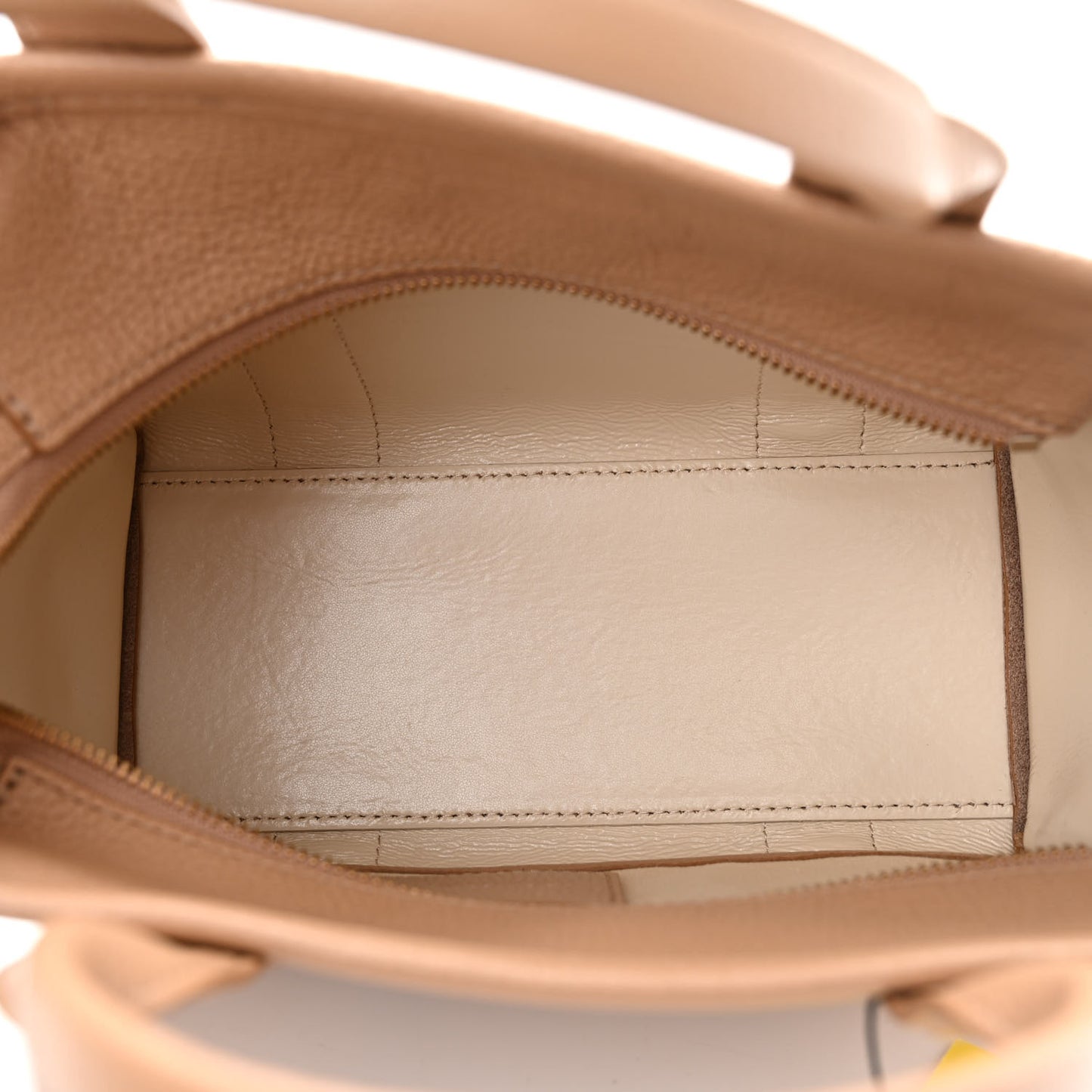 Grained Calfskin Small The Tote Bag Camel