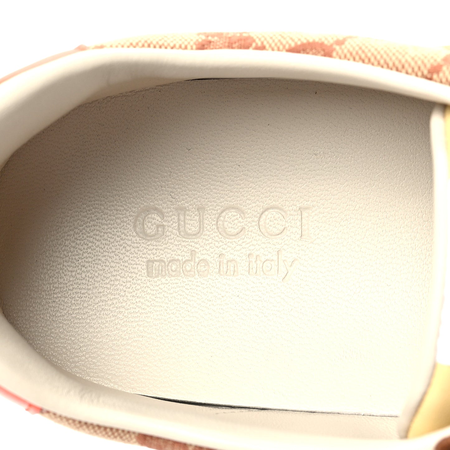 GG Monogram Suede Web Mens G74 Sneakers 10 Beige Ruggine Cuir