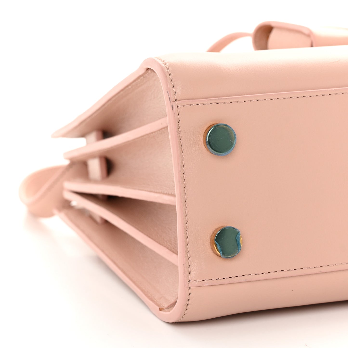 SAINT LAURENT Calfskin Nano Sac De Jour Pale Pink