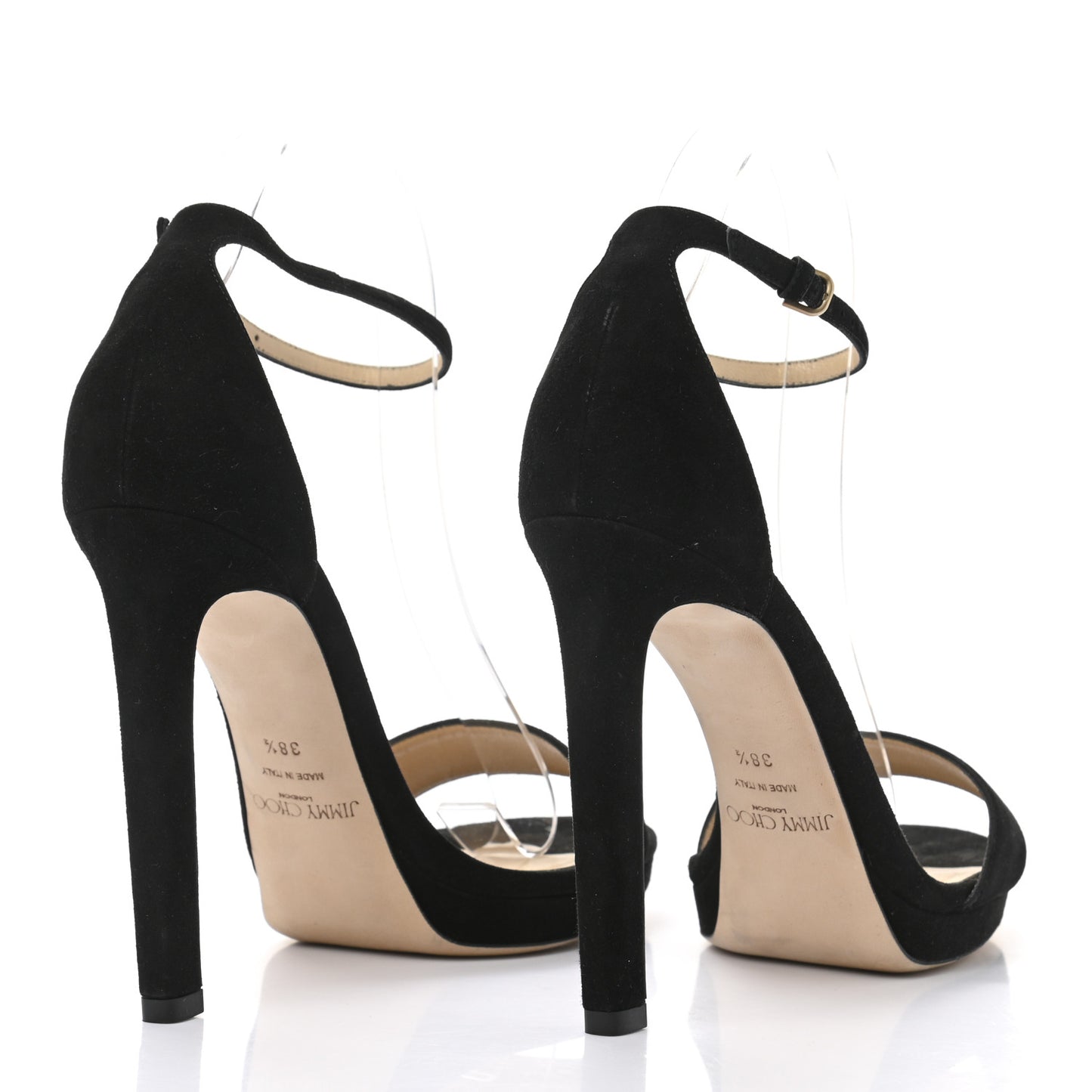 Suede Misty 120 Sandals 38.5 Black