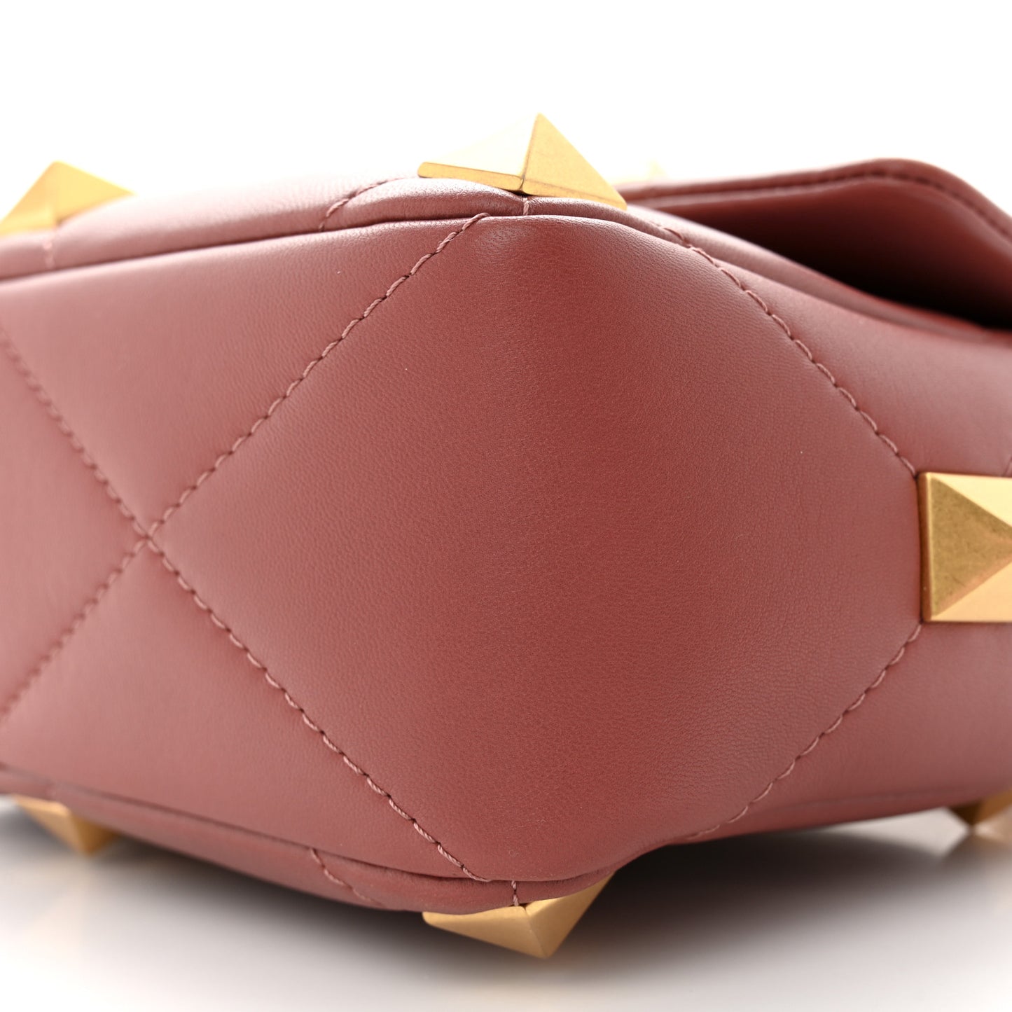 Nappa Medium Roman Stud Shoulder Bag Gingerbread