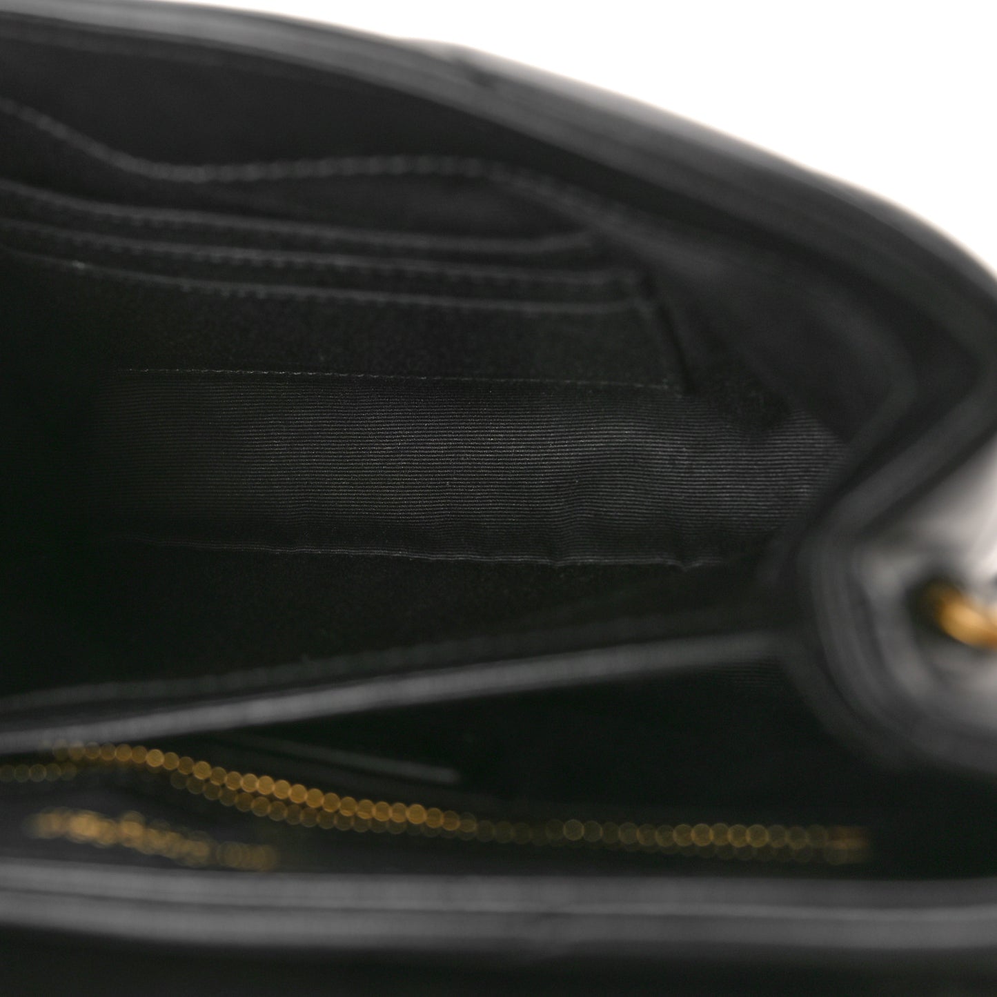 Calfskin Y Quilted Monogram Toy Loulou Crossbody Bag Black