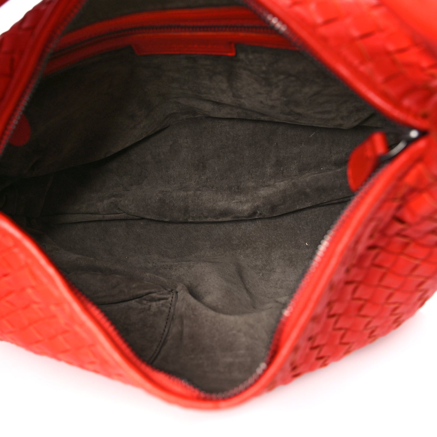Nappa Intrecciato Medium Belly Veneta Hobo Orange