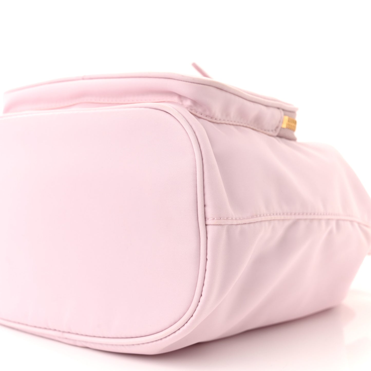 Re-Nylon Saffiano Duet Bucket Crossbody Bag Alabastro
