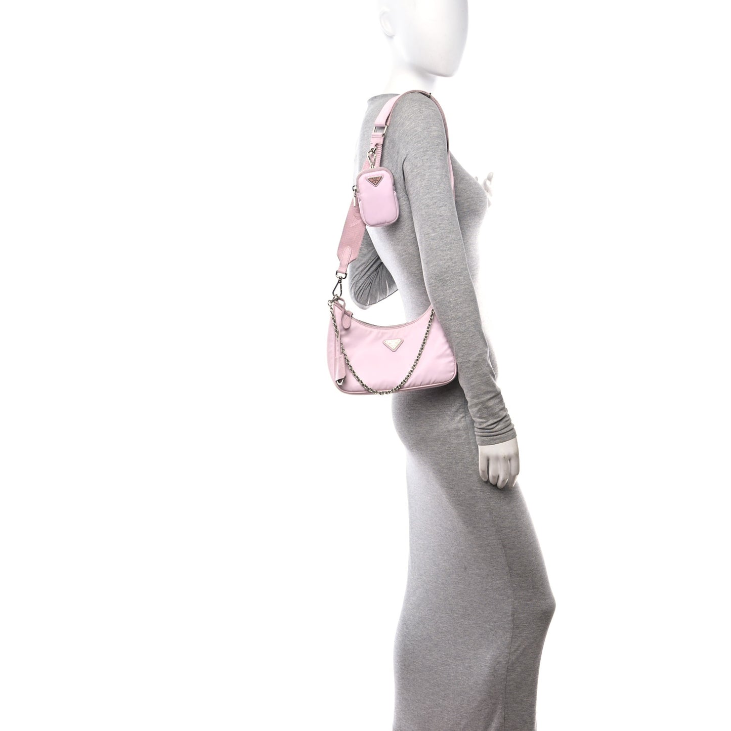 Nylon Re-Edition 2005 Shoulder Bag Alabastro