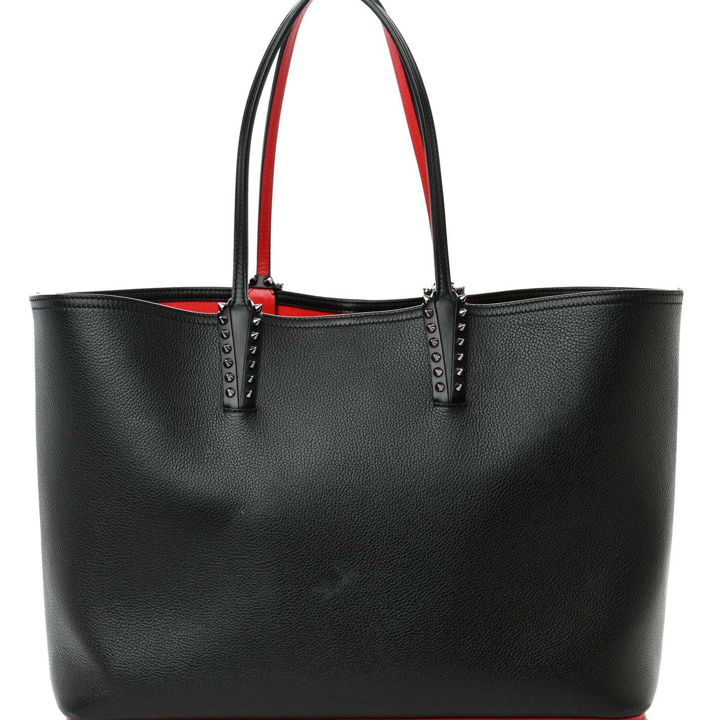 Calfskin Spikes East West Cabata Tote Black