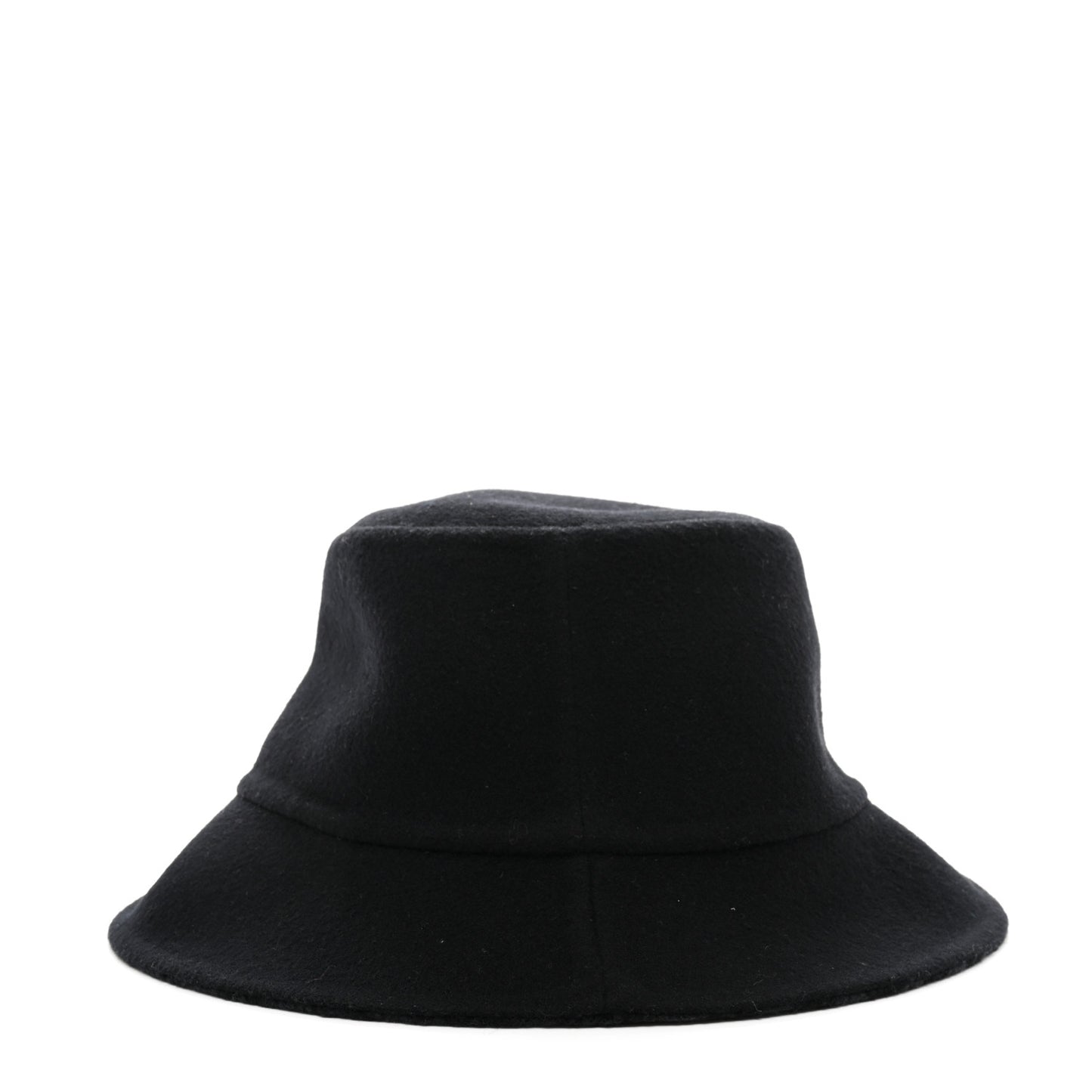 Wool Oblique Jacquard Bob Chic Bucket Hat 58 Black