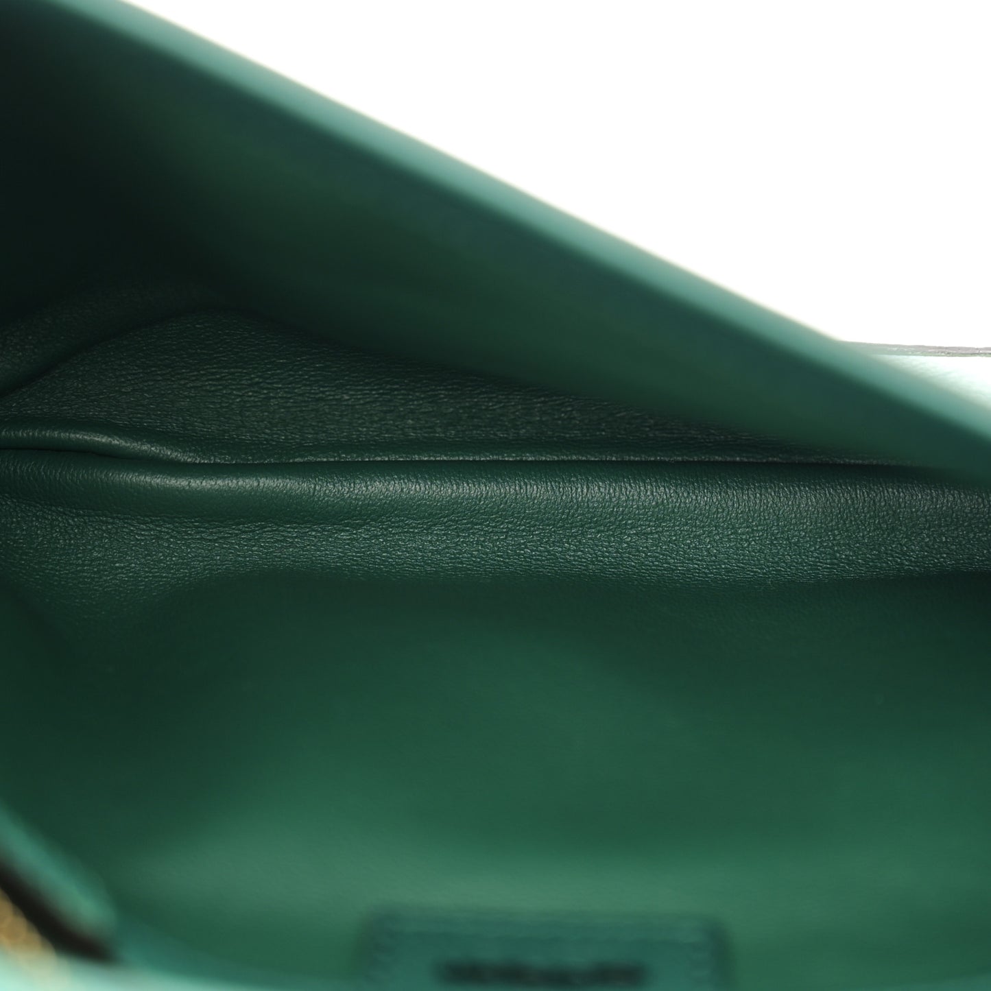 Roxy Calfskin Blondie Chain Shoulder Flap Bag Emerald