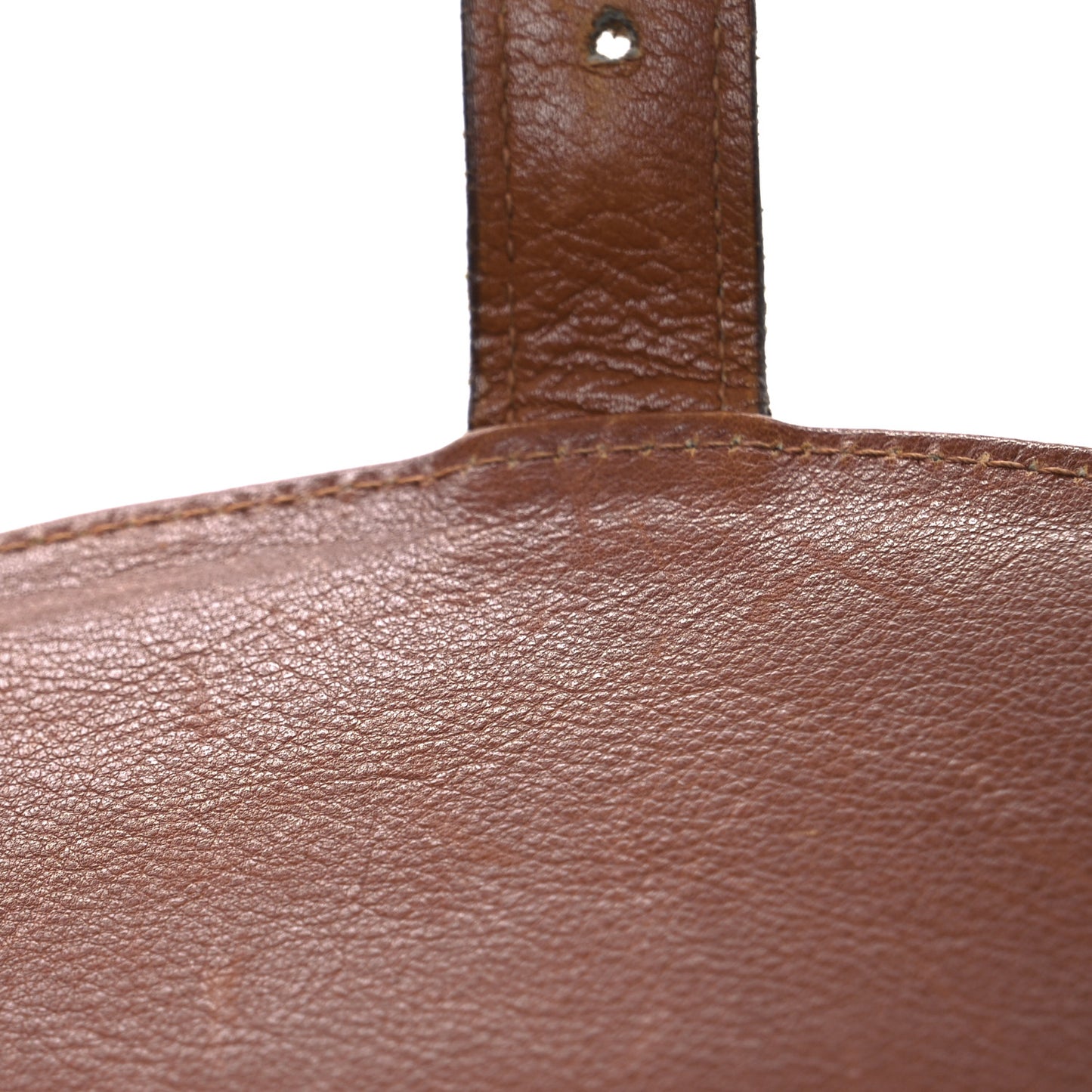 Calfskin Bamboo Backpack Brown