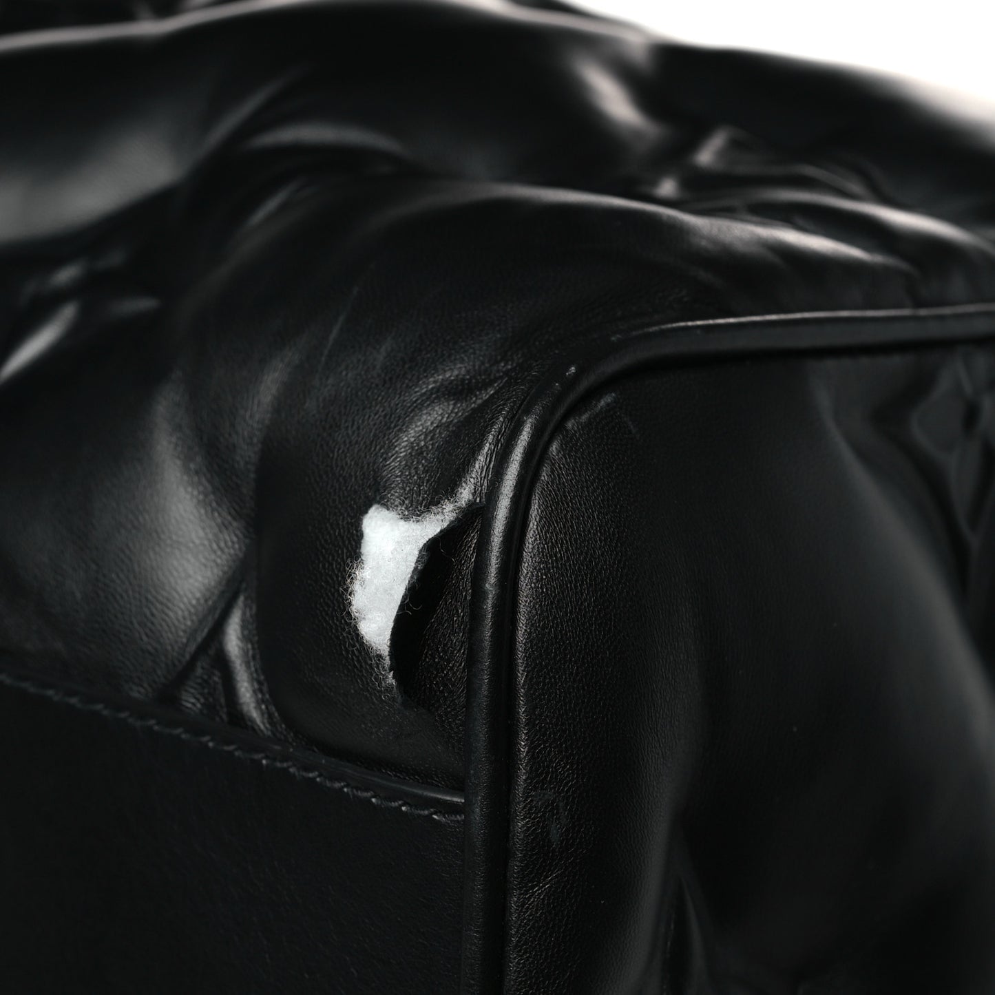 Lambskin Monogram Keepall Puffer XL Bandouliere 75 Black