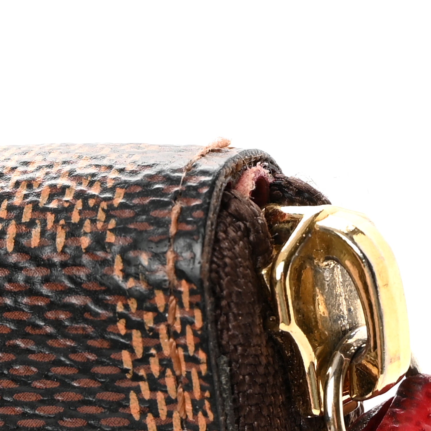 Louis Vuitton Damier Ebene Clemence Wallet Cherry 10 of 12