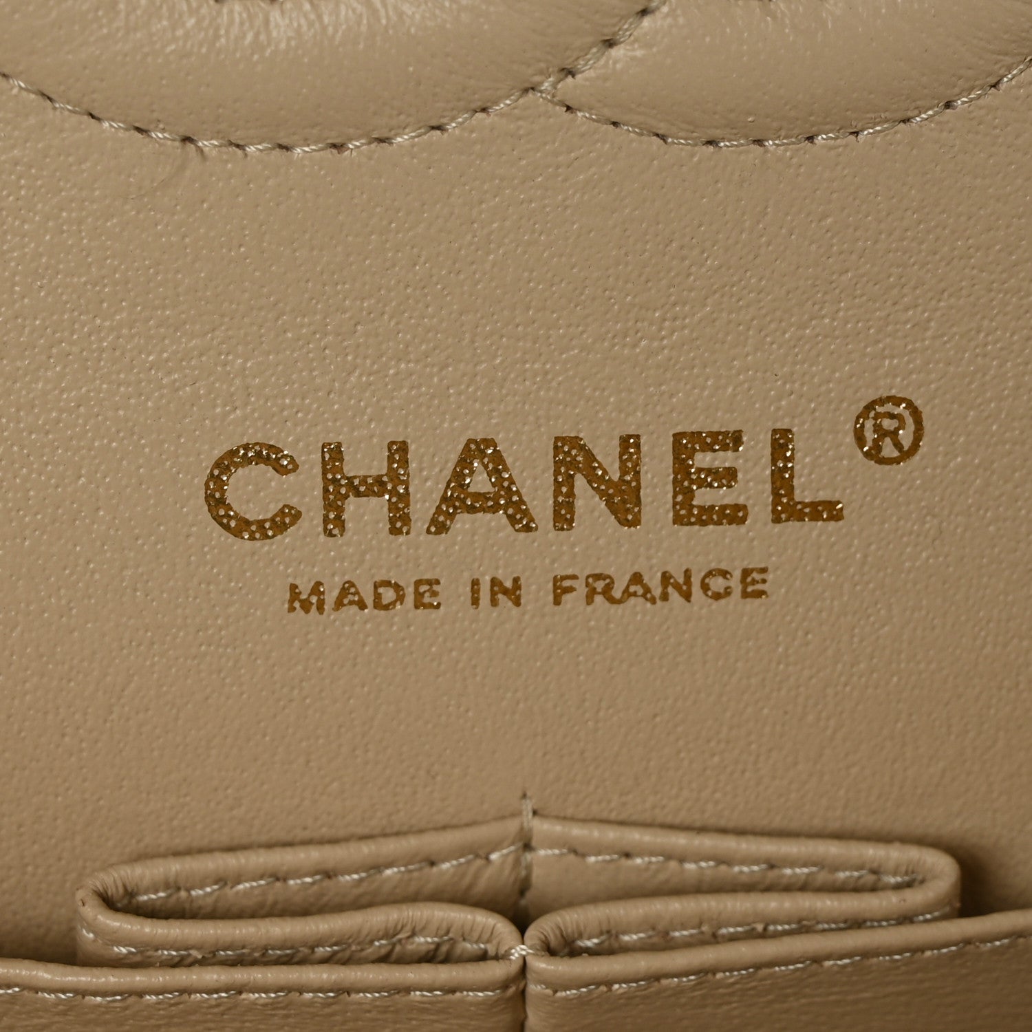 Chanel Caviar Quilted Medium Double Flap Light Beige 5 of 9