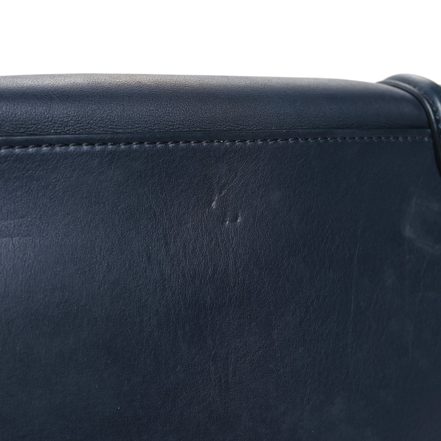Smooth Calfskin Mini Luggage Navy Blue