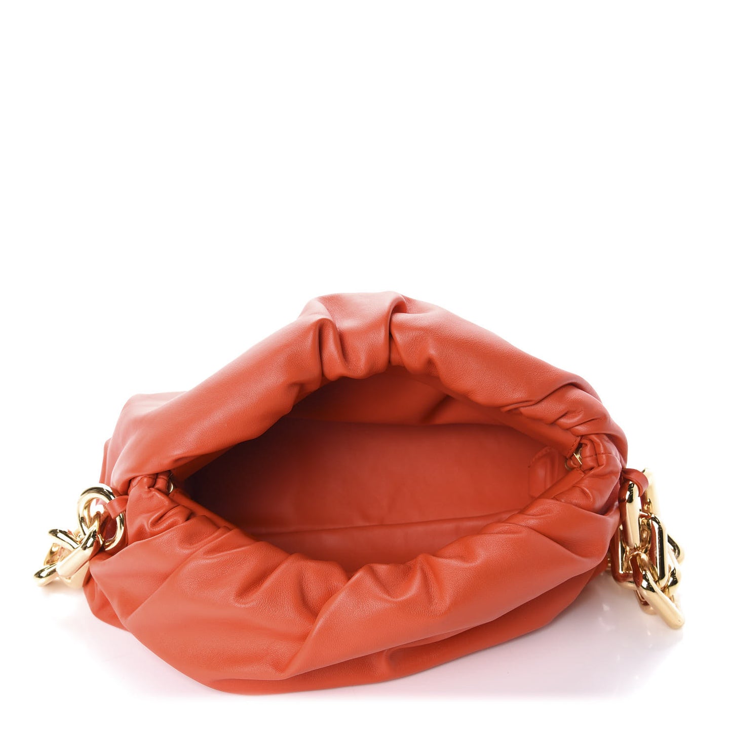 Calfskin The Pouch Chain Orange