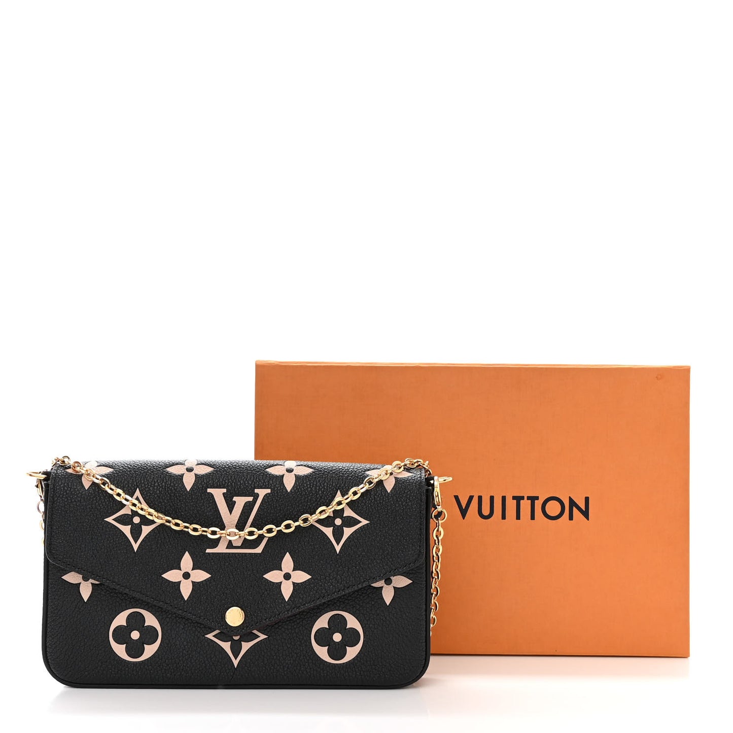 Empreinte Monogram Giant Felicie Pochette Black Beige