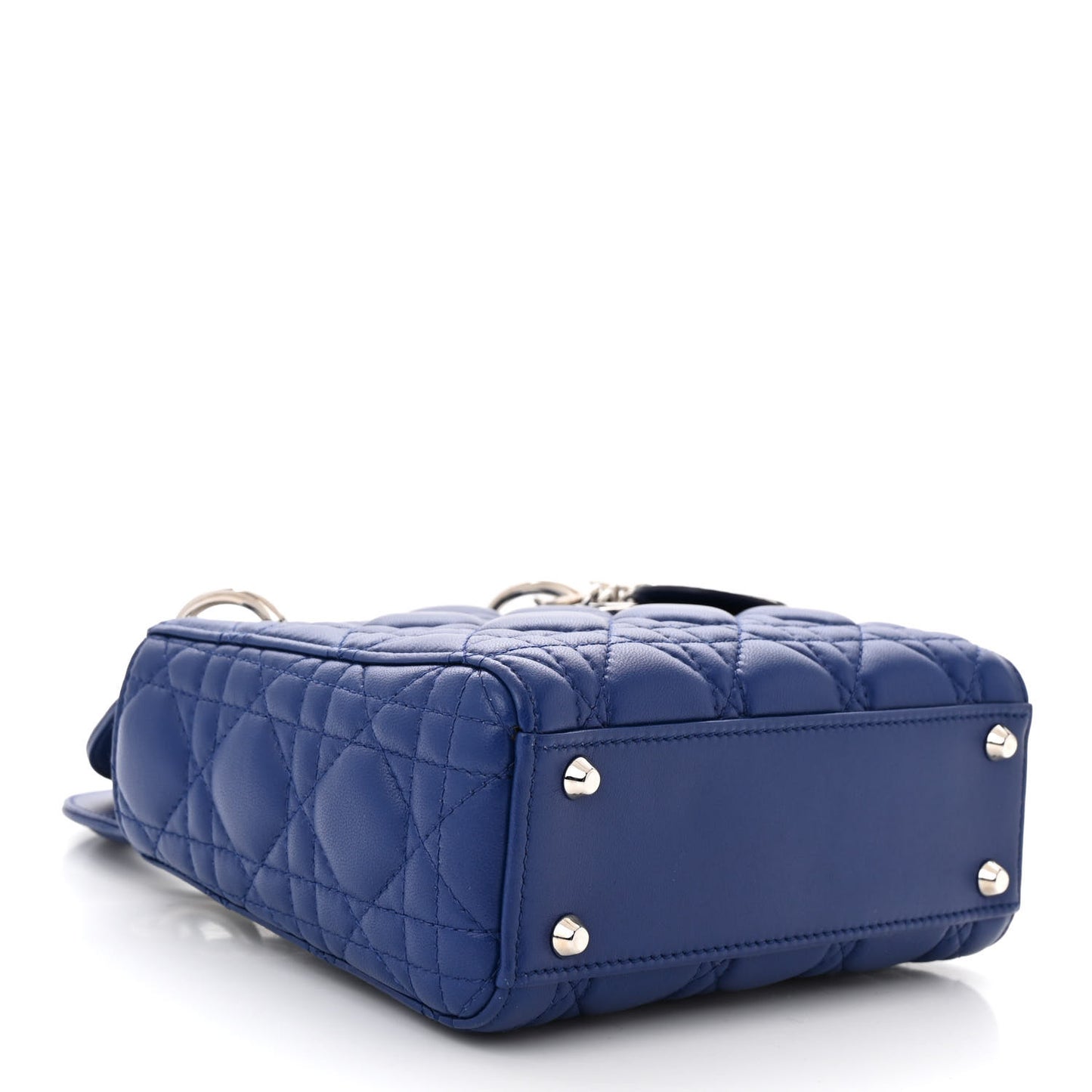 Lambskin Cannage Mini Lady Dior Blue