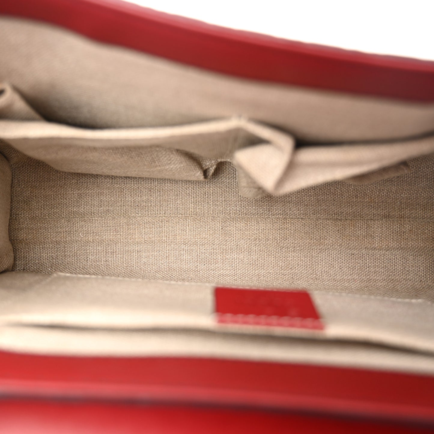 Microguccissima Medium Emily Chain Shoulder Bag Red
