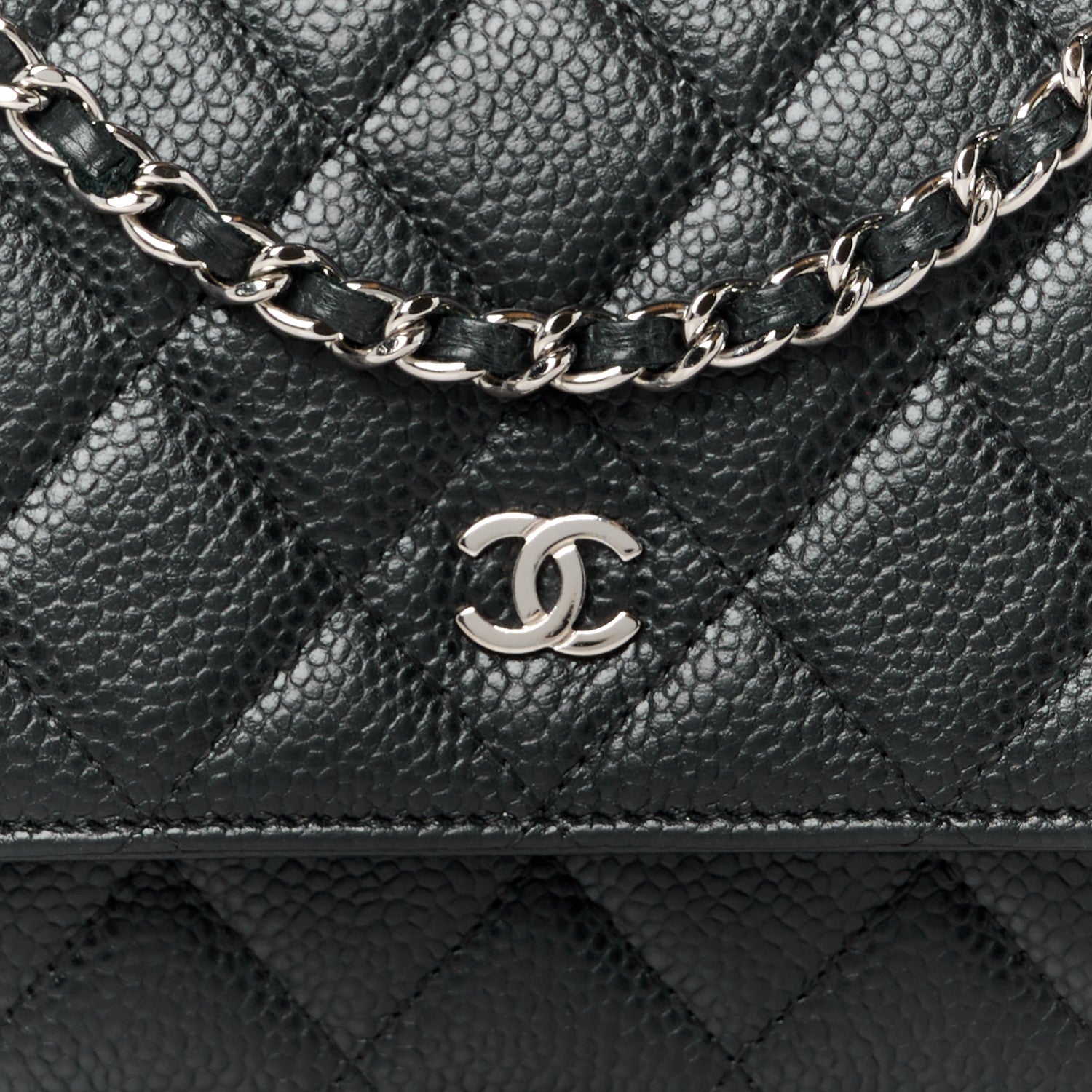 Chanel Caviar Quilted Wallet on Chain WOC Black 8 of 10