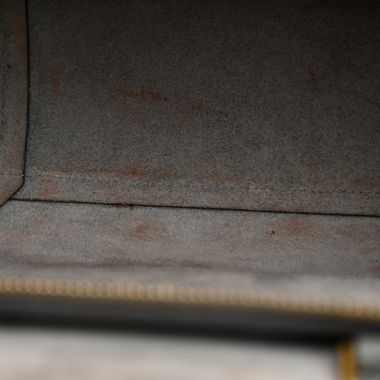 Grained Calfskin Nano Belt Bag Grey