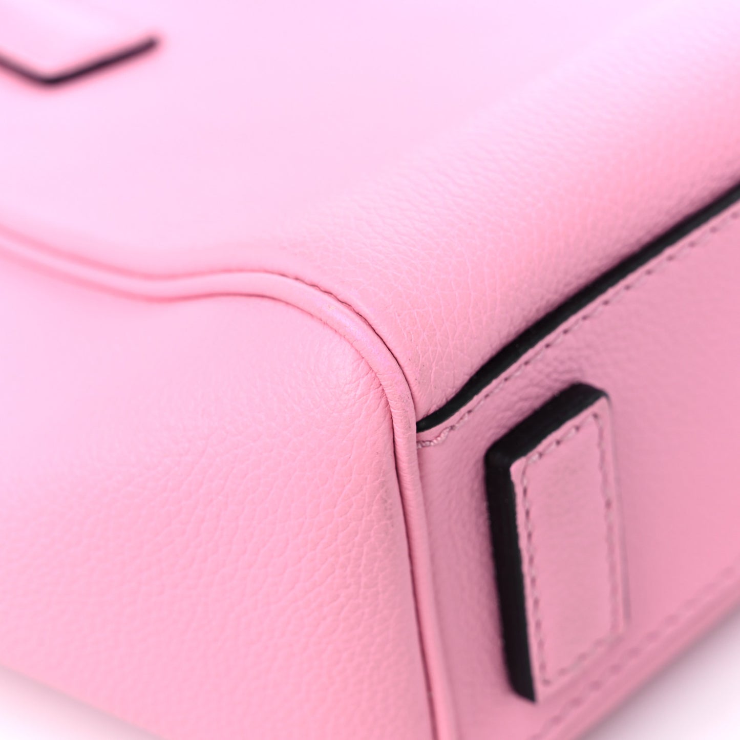 Grained Calfskin Small La Medusa Chain Tote Pink