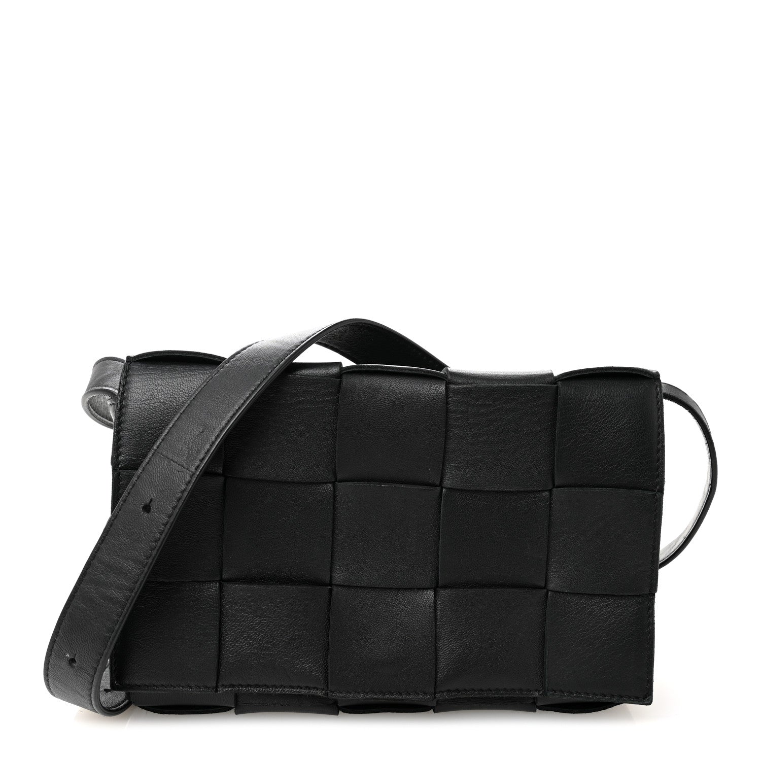 Bottega Veneta Lambskin Maxi Intrecciato Cassette Crossbody Bag