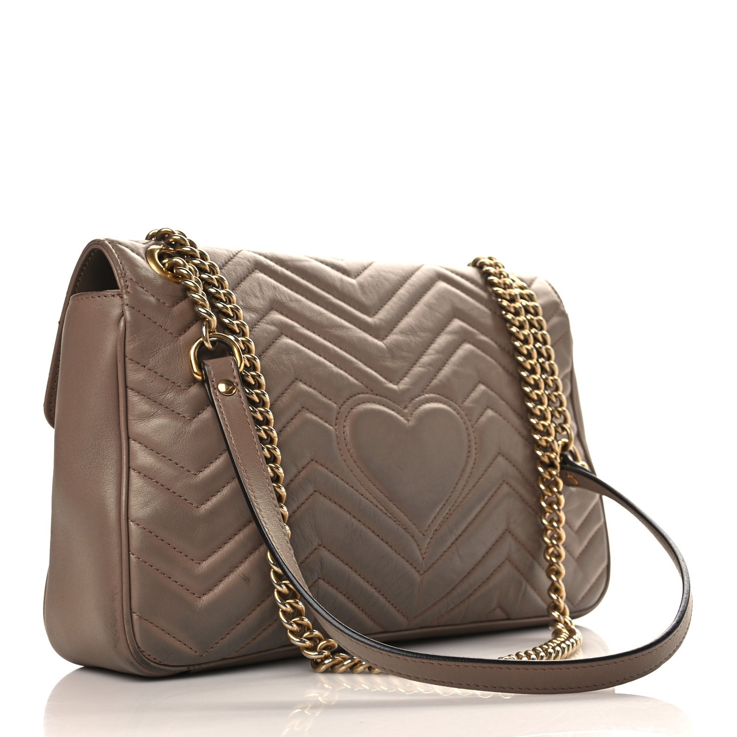 Calfskin Matelasse Medium GG Marmont Shoulder Bag Porcelain Rose
