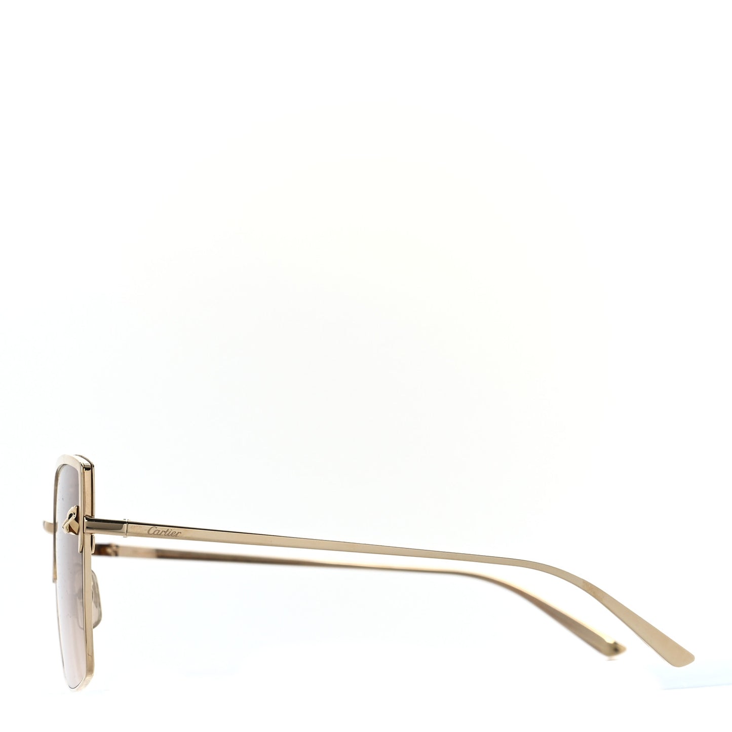 Panthere De Cartier Square Sunglasses Gold