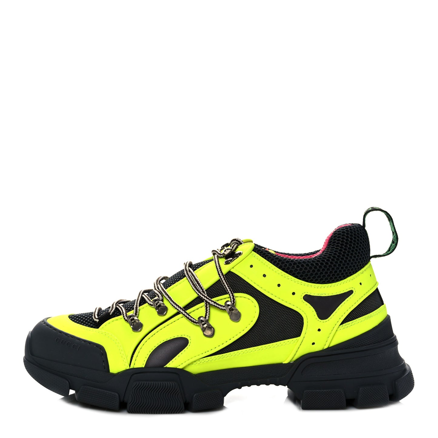 X SEGA Mesh Technical Canvas Calfskin Reflective Mens Flashtrek Sneakers 10.5 Neon Yellow Lotus