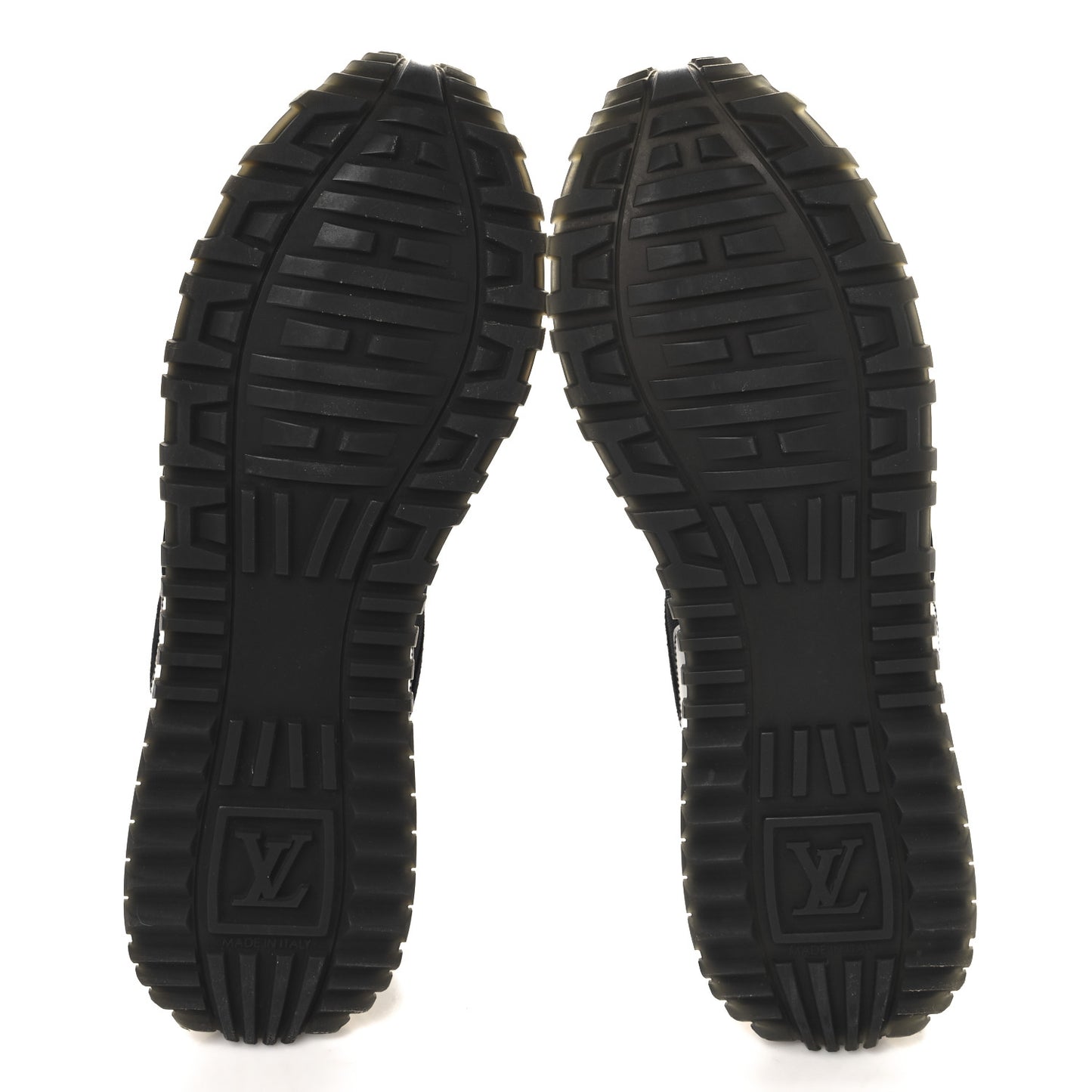 Suede Monogram Run Away Sneakers 39 Black