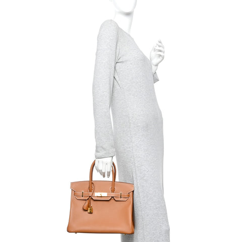 Epsom Birkin 30 Gold