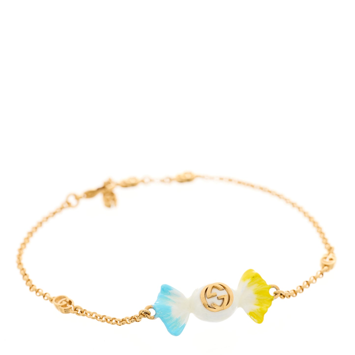 Metal Enamel GG Candy Bracelet