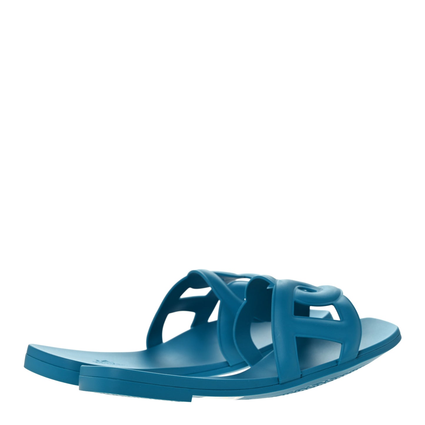 Rubber Aloha Sandals 37 Bleu Vif