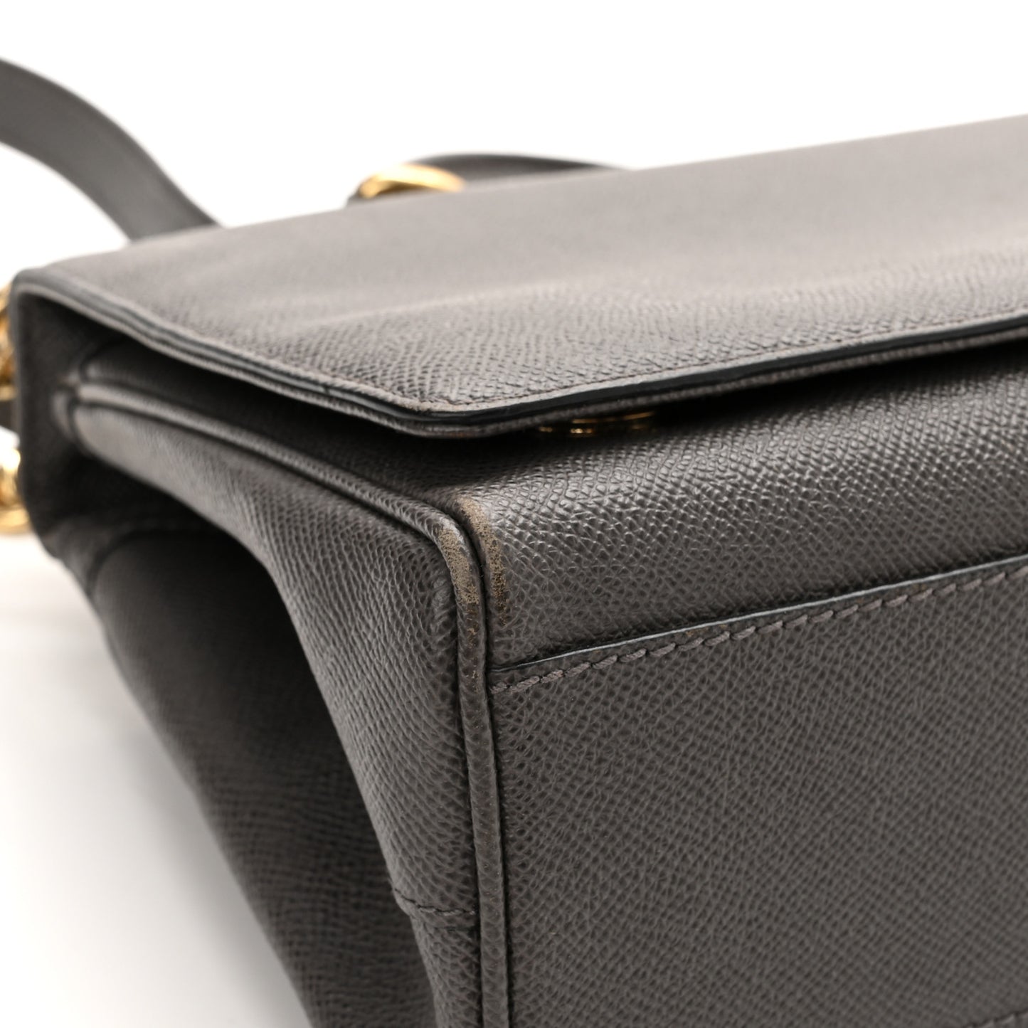 Dauphine Miss Sicily East West Shoulder Bag Grey