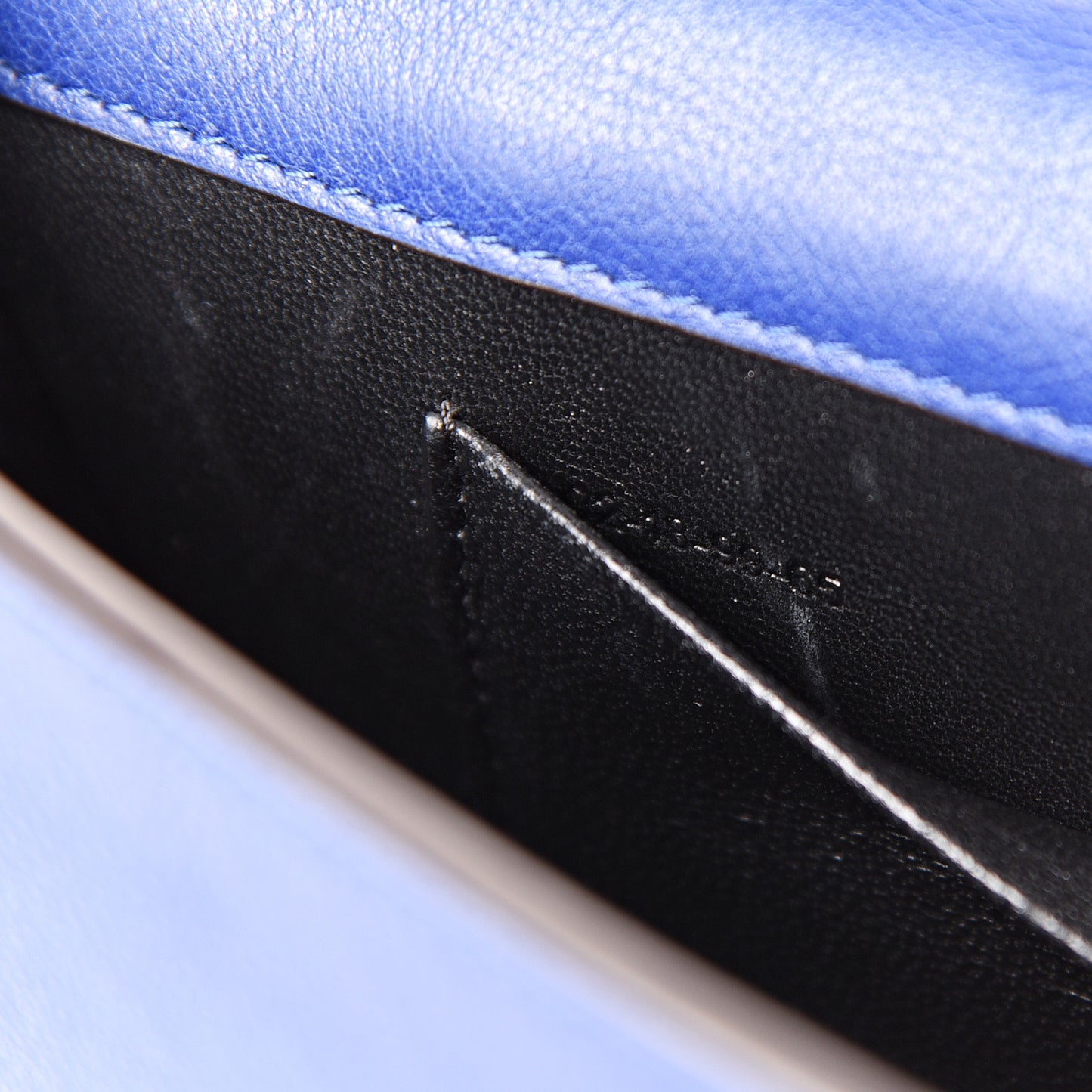 Calfskin Small Nile Bracelet Minaudiere Bag Majesty Blue