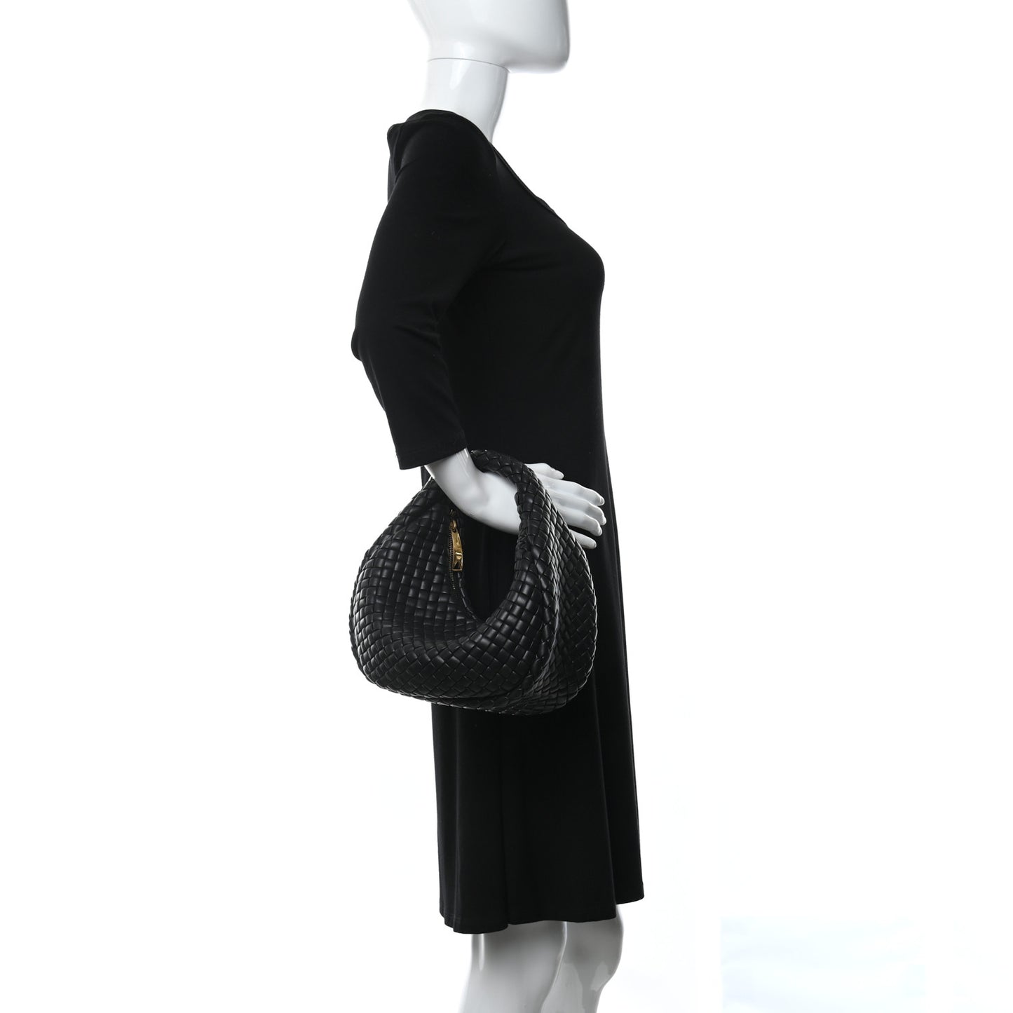 Lambskin Intrecciato Mini Padded Jodie Black