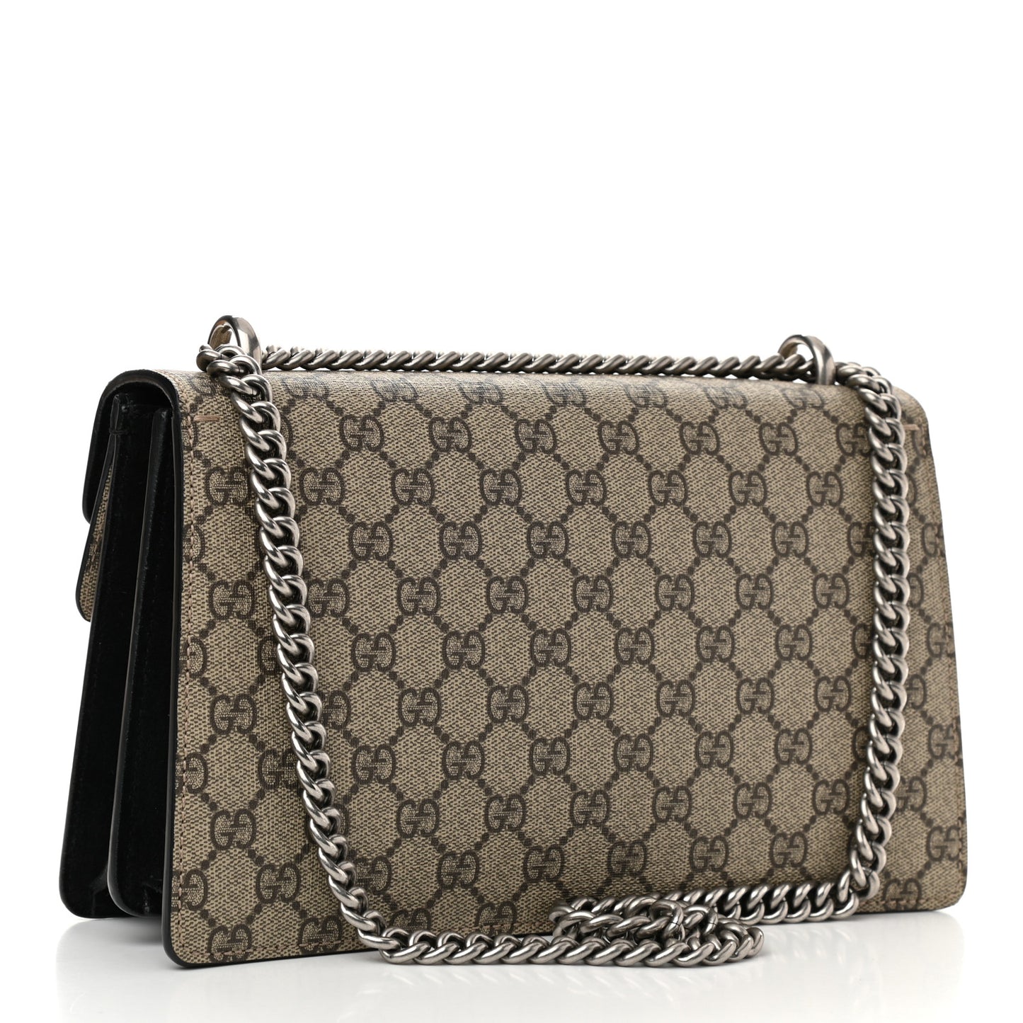 GG Supreme Monogram Small Dionysus Shoulder Bag Black